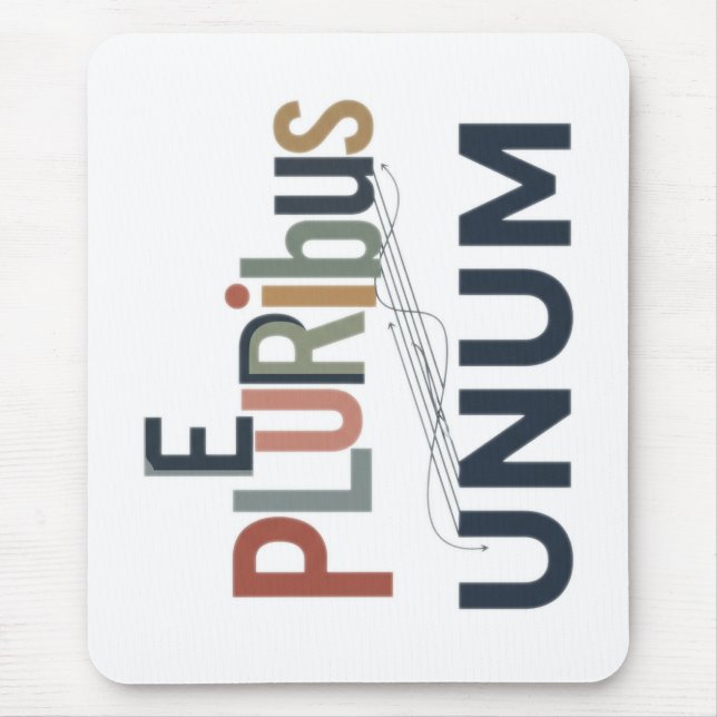 Tapis De Souris "E Pluribus Unum" - Conception pour l'unité (Devant)