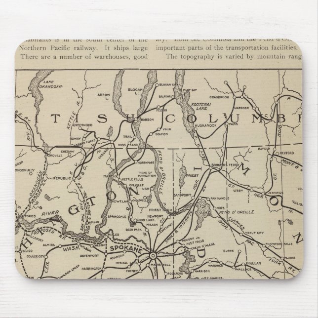 Tapis De Souris E Washington Idaho (Devant)