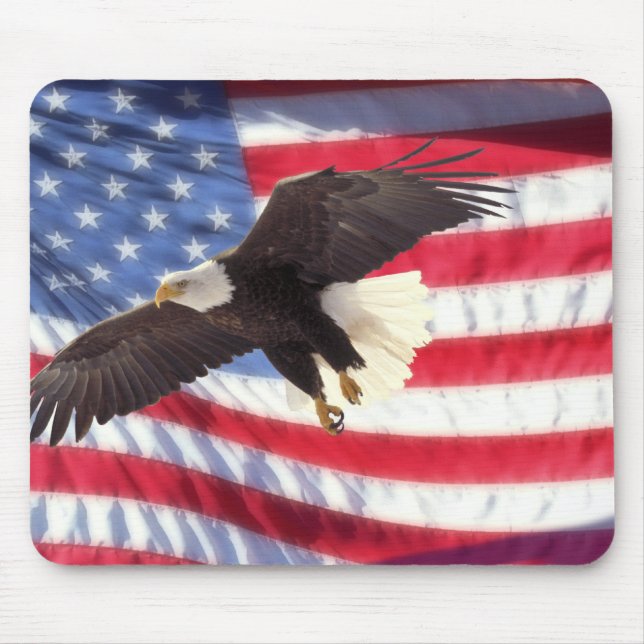 Tapis De Souris Eagle & American Flag (Devant)