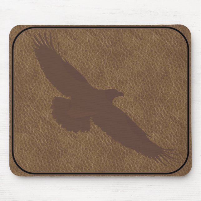 Tapis De Souris Eagle EN CUIR MARQUÉ MOUSEPAD (Devant)