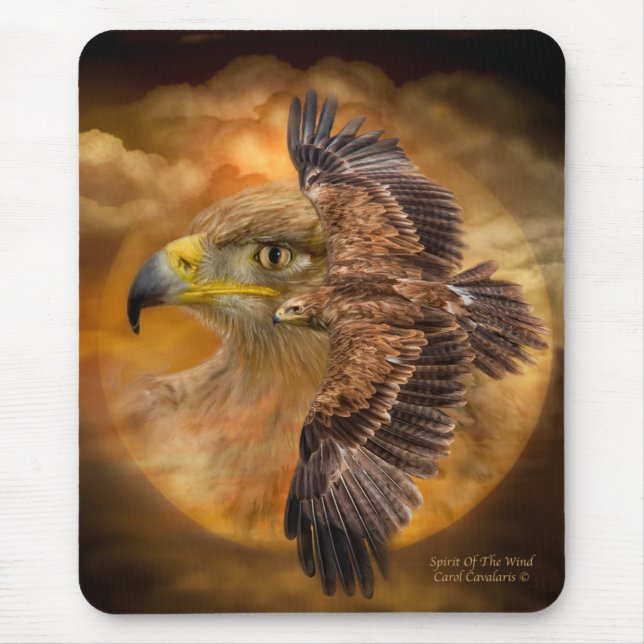 Tapis De Souris Eagle-Esprit de l'art Mousepad de vent (Devant)