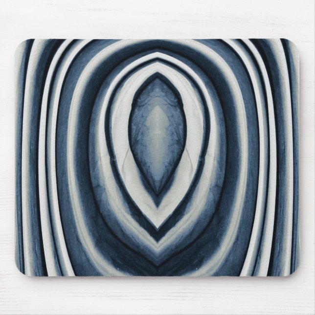 Tapis De Souris Earth Toned Blue Abstract Pattern (Devant)
