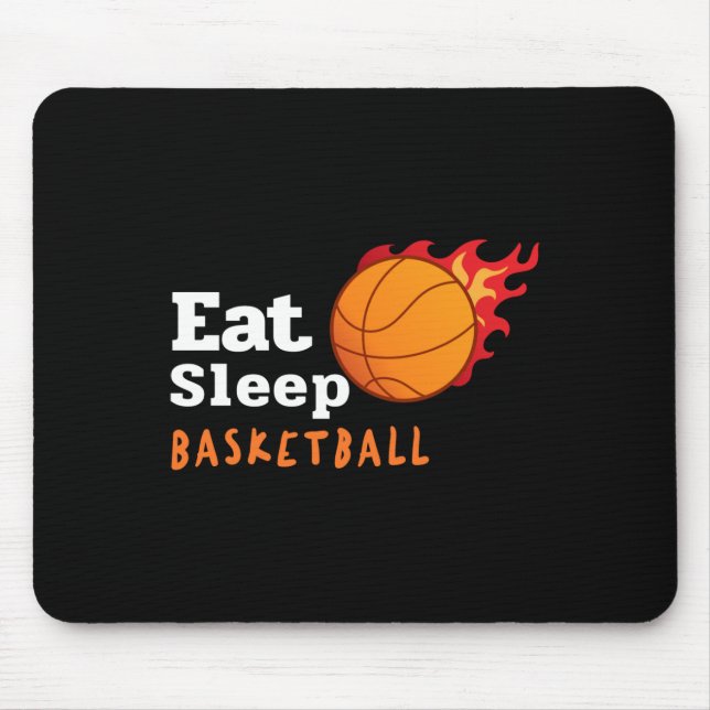 Tapis De Souris Eat Sleep Basketball (Devant)