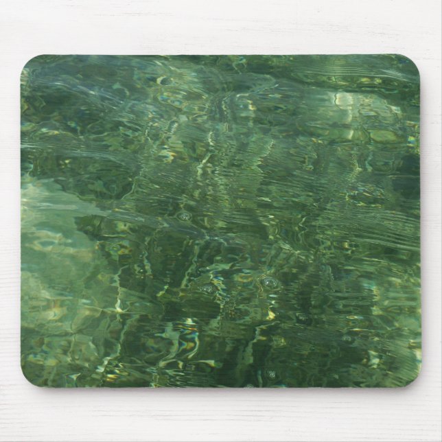 Tapis De Souris Eau au-dessus de l'herbe marine II (bleu et vert)  (Devant)