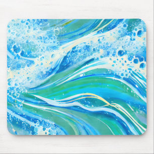 Tapis De Souris Eau Bleue Océan Vagues de mer