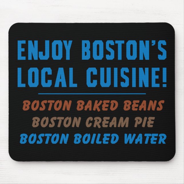 Tapis De Souris Eau bouillie de Boston (Devant)