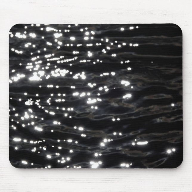 Tapis De Souris Eau brillante noire (Devant)