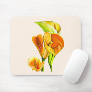 Tapis De Souris Eau de flotteur orange calla