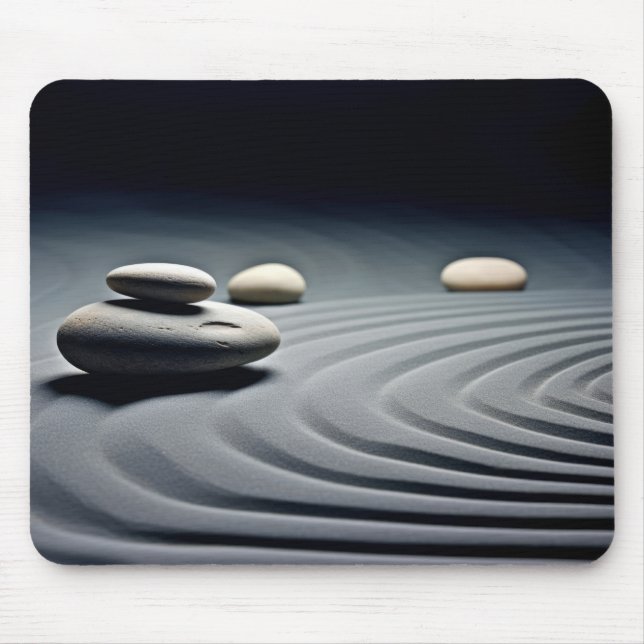 Tapis De Souris Eau De Pebble Rocheuse Tranquille (Devant)