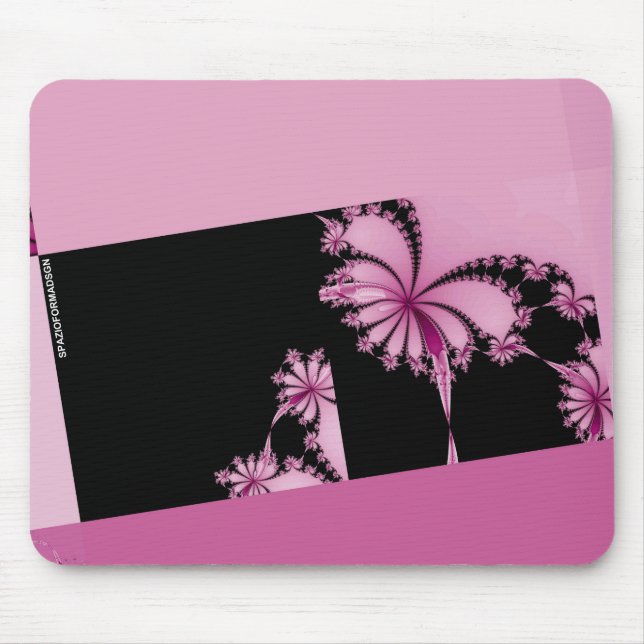 Tapis De Souris Eau de rose du jardin fractal (Devant)