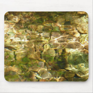 Tapis De Souris Eau de sources chaudes vert-or Nature