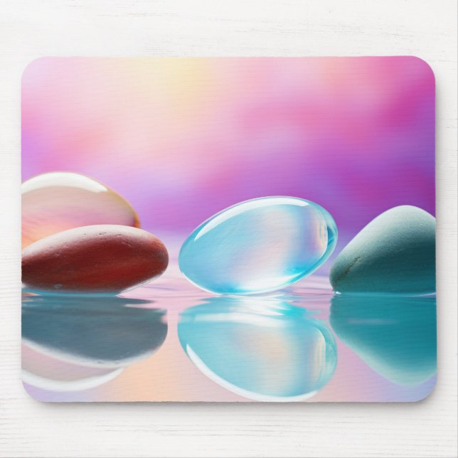 Tapis De Souris Eau Drop Nature Serene Tranquille Paix (Devant)