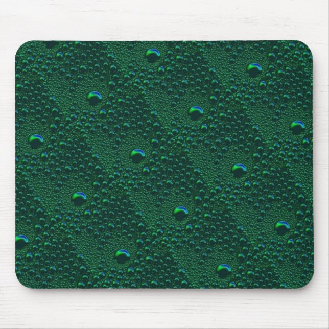 Tapis De Souris Eau sur métal vert (Devant)
