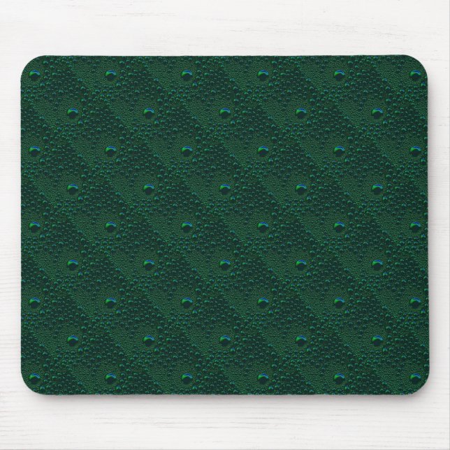Tapis De Souris Eau sur métal vert (Devant)