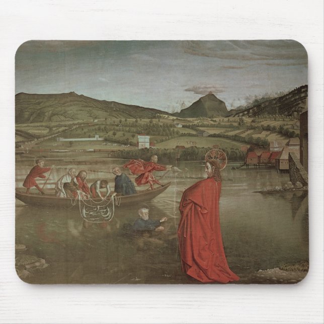 Tapis De Souris Ébauche miraculeuse des poissons (Devant)