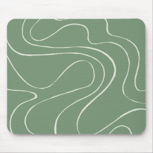 Tapis De Souris Ebb et flux 2 en vert
