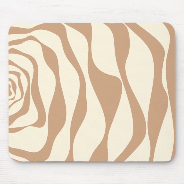 Tapis De Souris Ebb et flux 4 en Tan et crème (Devant)