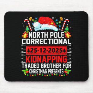 Tapis De Souris Échange de kidnapping de Noël du pôle Nord correct