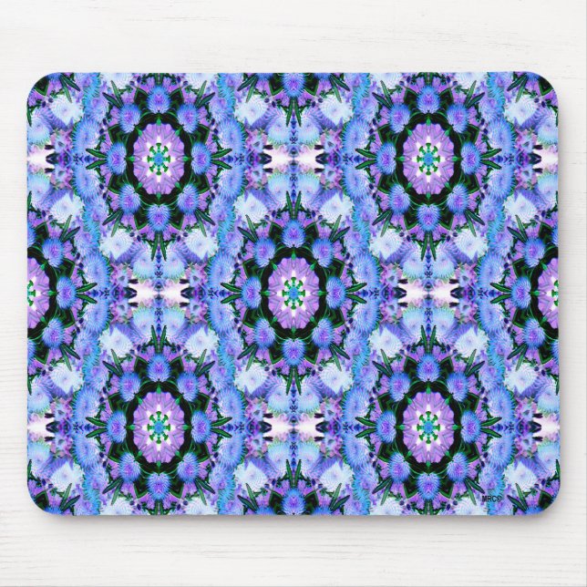Tapis De Souris Echanicea en bleu.... (Devant)