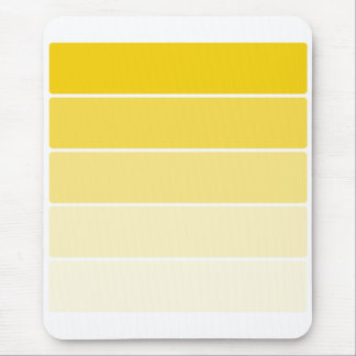 Tapis De Souris Échantillons de peinture jaune soleil