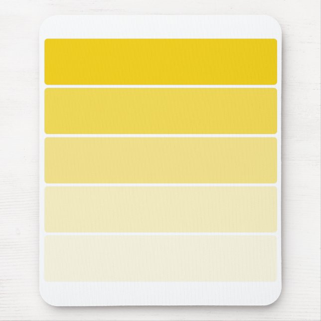 Tapis De Souris Échantillons de peinture jaune soleil (Devant)