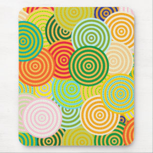Tapis De Souris Écharpe des cercles concentrés