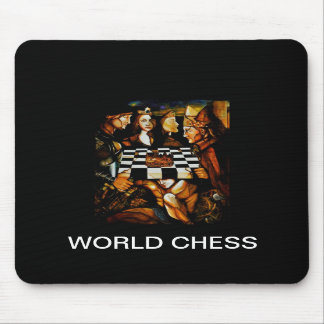 TAPIS DE SOURIS ÉCHECS DU MONDE, MOUSEPAD