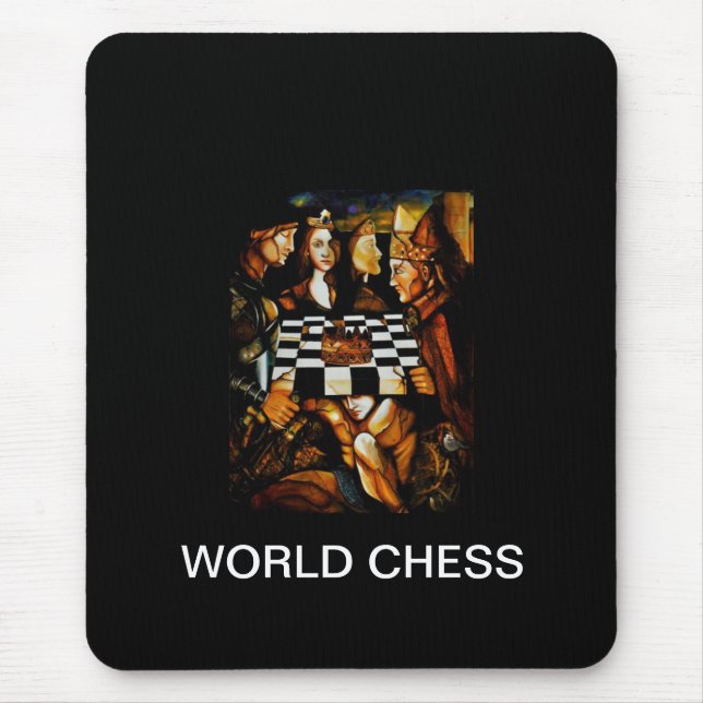 TAPIS DE SOURIS ÉCHECS DU MONDE, MOUSEPAD (Devant)