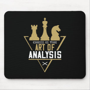 Tapis De Souris Échecs - Les Échecs Sont L'Art De L'Analyse