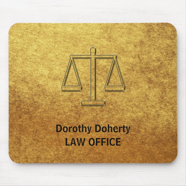 Tapis De Souris Échelles de justice | Personalizable (Devant)