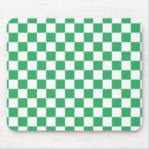 Tapis De Souris Échiquier blanc vert