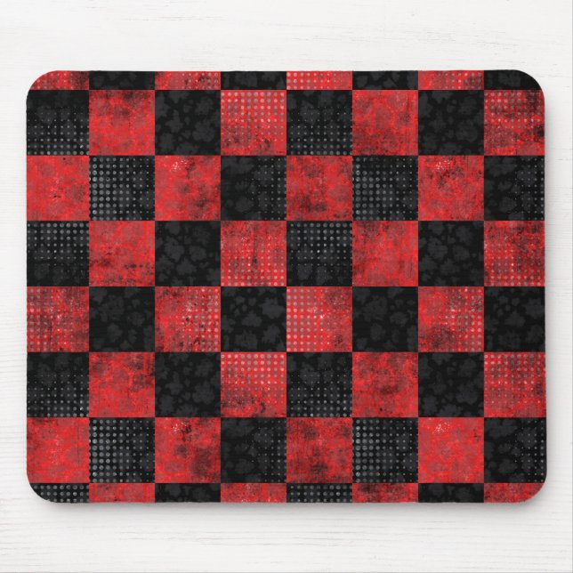 Tapis De Souris échiquier de feu rouge  (Devant)