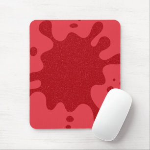 Tapis de souris éclaboussé rouge tomate personnali