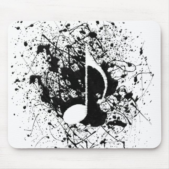 Tapis De Souris Éclaboussure de musique (Devant)