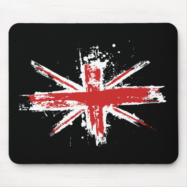 Tapis De Souris Éclaboussure Mousepad d'Union Jack (Devant)