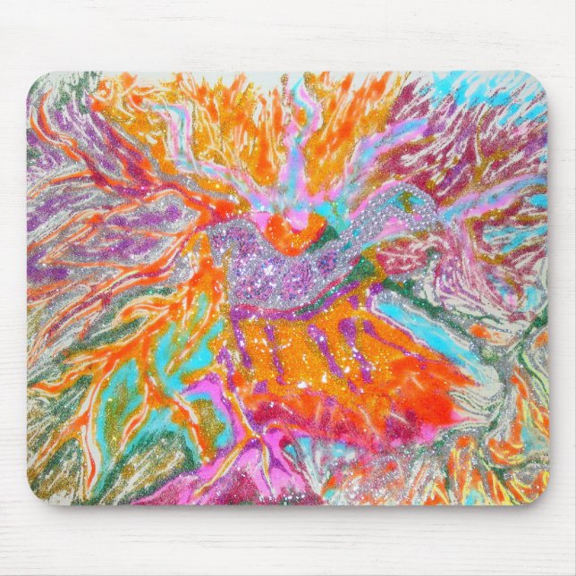 Tapis De Souris Éclair de feu Horse Mousepad (Devant)