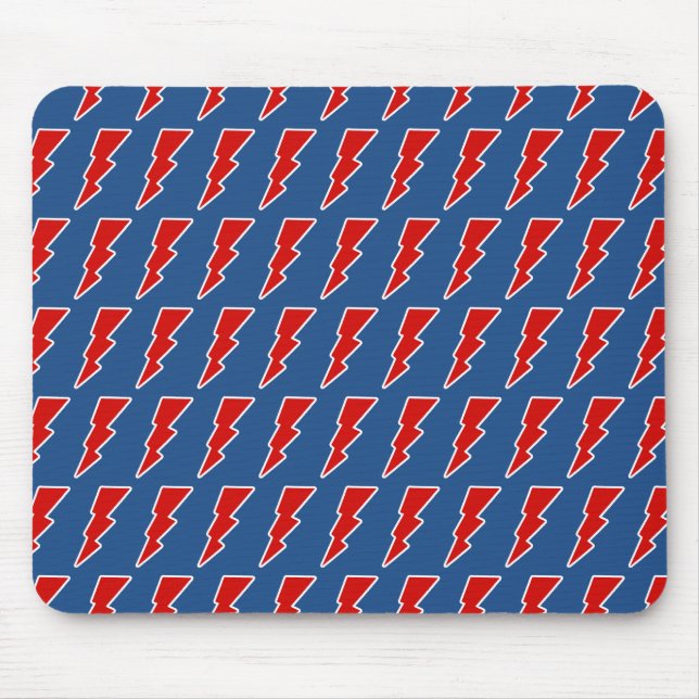 Tapis De Souris éclair rouge (Devant)