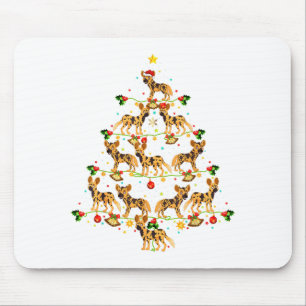 Tapis De Souris Éclairage de Noël Père Noël Lycaon Étoile de Noël