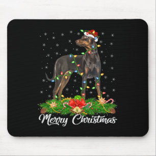 Tapis De Souris Éclairage Noël Correspondant Chapeau de Père Noël