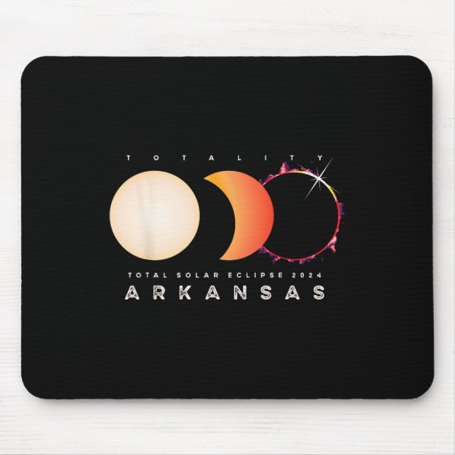 Tapis De Souris Eclipse 2024 Arkansas Total Eclipse Astronomie gra (Devant)