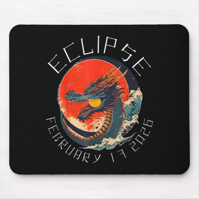 Tapis De Souris Éclipse solaire 02 17 26 (Devant)