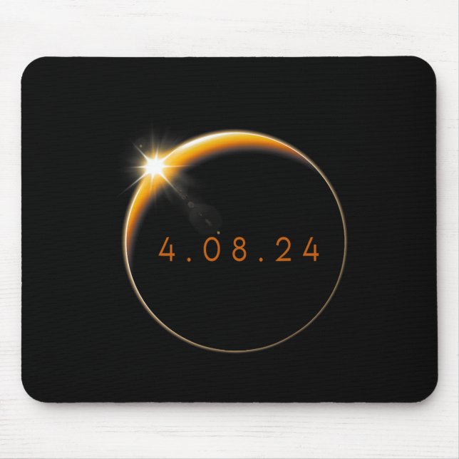 Tapis De Souris Éclipse solaire 2024 040824 Eclipse (Devant)