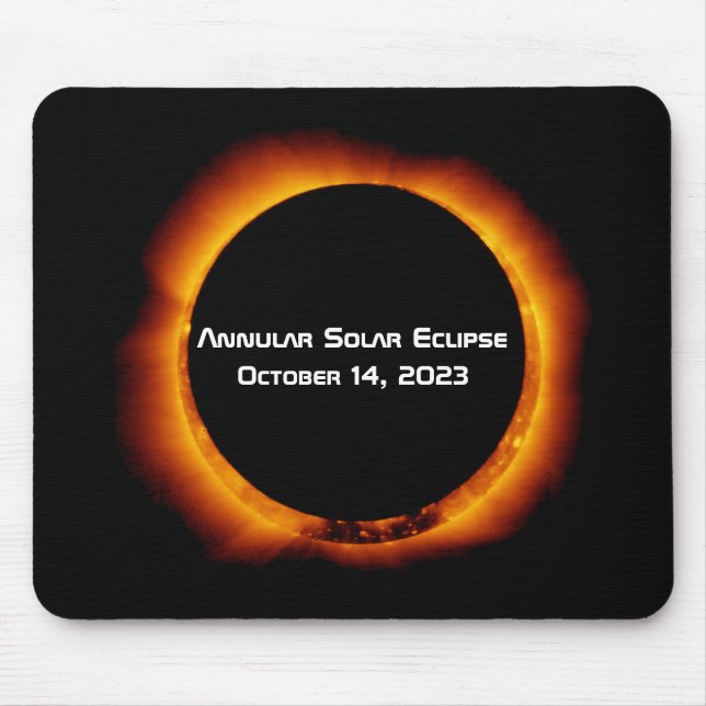 Tapis De Souris Éclipse solaire annuelle 2023 (Devant)