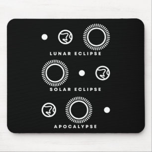 Tapis De Souris Eclipse solaire Apocalypse