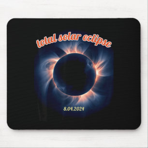 Tapis De Souris Éclipse solaire d'Amérique au Texas 4.8.24 éclipse