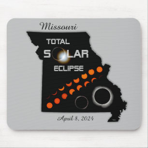 Tapis De Souris Éclipse solaire du Missouri Mousepad