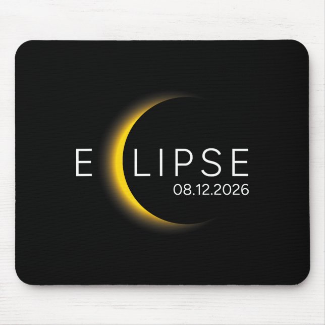 Tapis De Souris Éclipse solaire Éclipse solaire totale (Devant)
