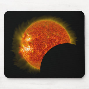 Tapis De Souris Éclipse solaire en cours
