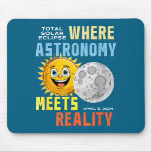 Tapis De Souris Éclipse solaire où l'astronomie rencontre l'art
