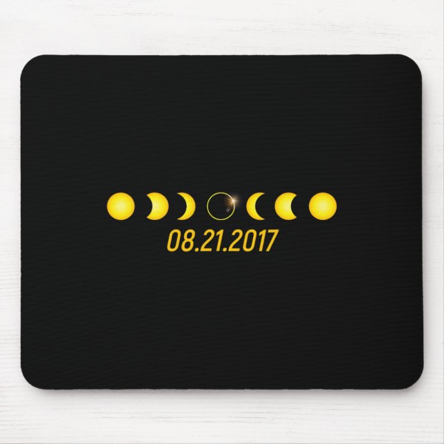 Tapis De Souris Éclipse solaire totale 2017 (Devant)
